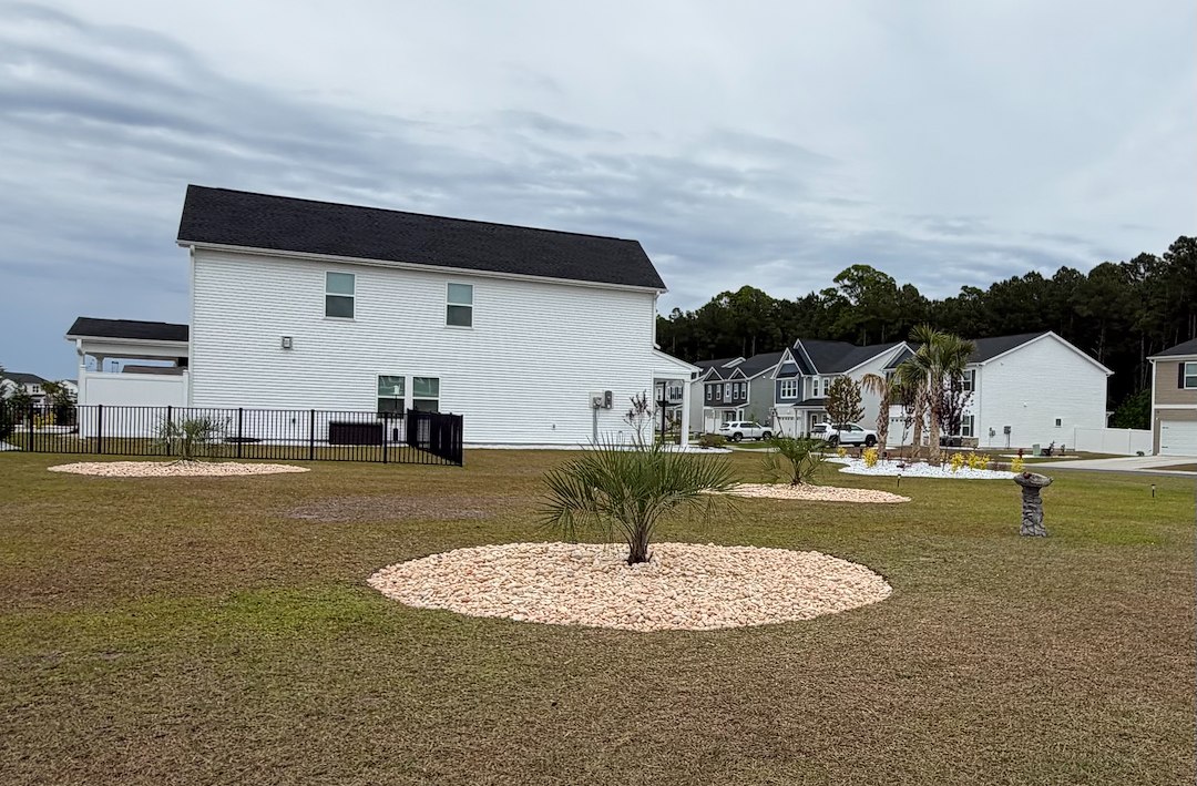 Rock and Plant installation in Conway, South Carolina 